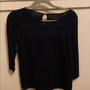 Ann Taylor Dark Blue Top - S
